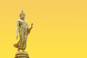 Makha Asanaha Visakha Bucha Day Golden Buddha image