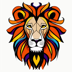 lion head illustration