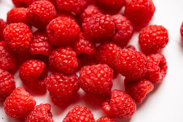 Ripe red Raspberries 