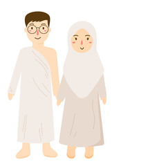 hajj and umrah people illustration
