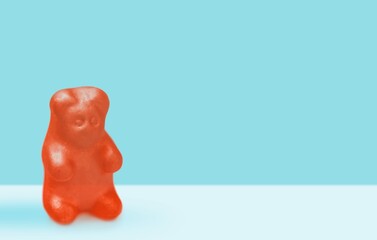 red tasty sweet gummy bear