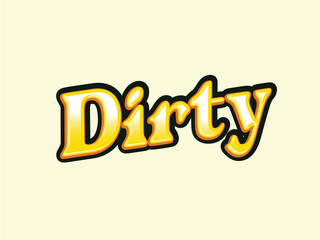 Dirty wordmark logo