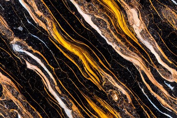 Black white marble texture background with golden veins on surface. architecture decorative slab marble granite. black travertino natural marble texture for ceramic wall tile.