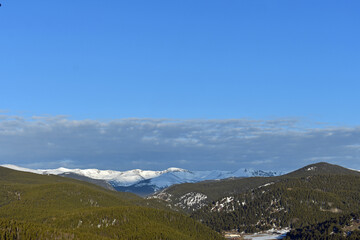 Fototapeta na wymiar Colorado Landscape In Winter