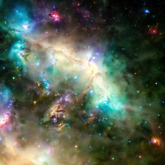Fototapeta na wymiar Abstract star nebula model texture render