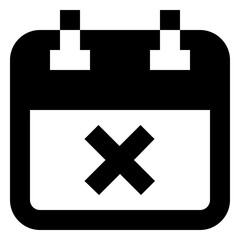 Delete Event glyph icon