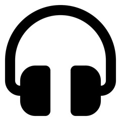 Headphone glyph icon