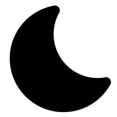 Moon glyph icon