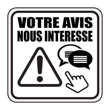 Logo votre avis nous int&eacute;resse.