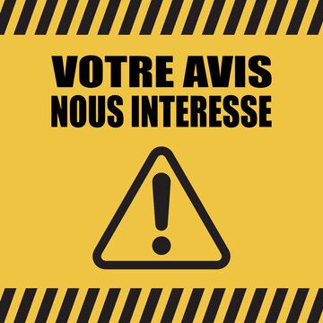 Logo votre avis nous int&eacute;resse.