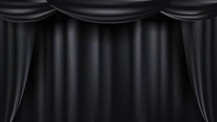 表彰のカーテン（黒）