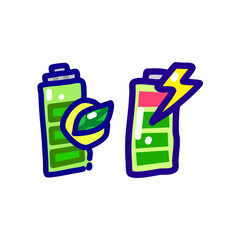 battery icon doodle