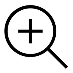 Fototapeta premium Zoom In line icon