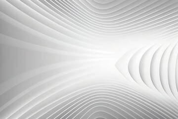 Naklejka premium Abstract white lines with shadow as background. Generative AI
