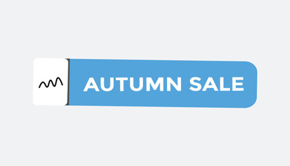 Autumn sale button web banner templates. Vector Illustration
