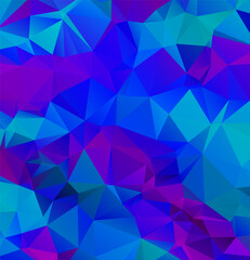 Obraz premium Multicolor mosaic backdrop. Geometric low polygonal background. Design element for book covers, presentations layouts, title backgrounds. Vector clip art.