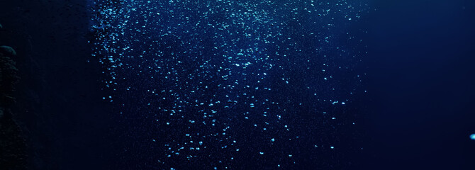 bubbles under water diving background