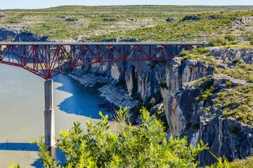 Pecos River Bridge on highway 90, Texas.