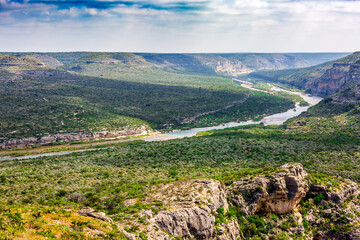 Pecos River in Val Verde County Texas,