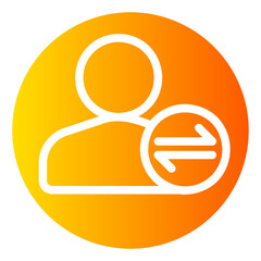 Data Transfer gradient icon