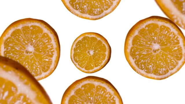 lemon rotational video animation slices rotate logo circle