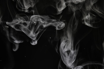 texture smoke on a black background abstract