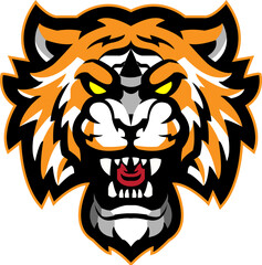 Fototapeta na wymiar tiger head mascot