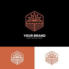 Fototapeta premium Simple minimalist modern unique logo design