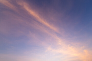 Sunset sky with line cloud for create photo editing in design