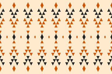 Carpet tribal pattern art. Geometric ethnic seamless pattern traditional. American, Mexican style. Design for background, wallpaper, illustration, fabric, clothing, carpet, textile, batik, embroidery.