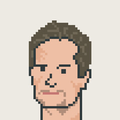 male character in pixel art 