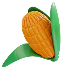 3D Illustration Corn