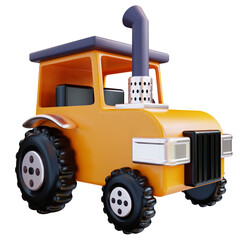Naklejka premium 3D Illustration Tractor