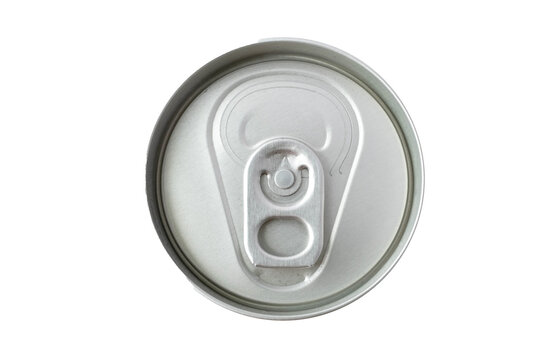 view of a  aluminum can lid ,top view, PNG File