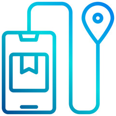 Fototapeta premium Location_1 line icon