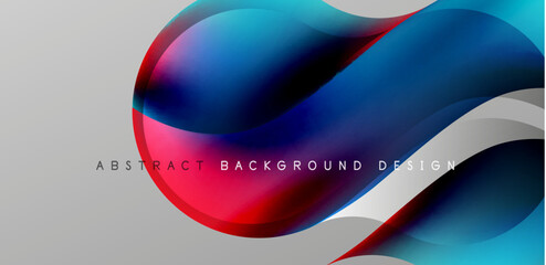 Elegant waves and flowing fluid abstract background. Template for covers, templates, flyers, placards, brochures, banners
