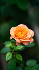 Flower in growth