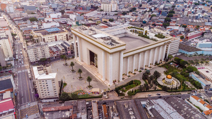  Aerial view of the Temple of Solomon in the Brás neighborhood