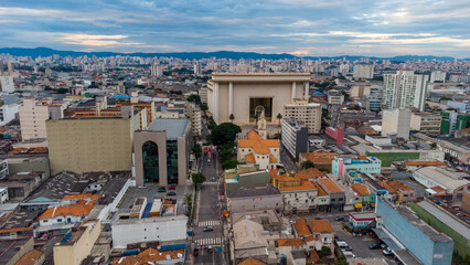 SÃO PAULO, BRAZIL FEBRUARY 03, 2023, Aerial view of the Temple of Solomon in the Brás neighborhood