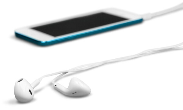 Smartphone with Earphones