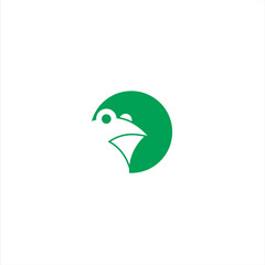 Frog simple minimalistic stylized, Line icon and colored version, toad vector illustration.
