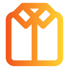 Clothes gradient icon