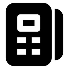 Obraz premium Debit glyph icon