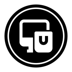 Obraz premium E Commerce Circular line icon