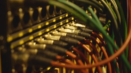 XLR Patchbay in a Big Recording Studio