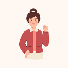 Woman illustration. Female character