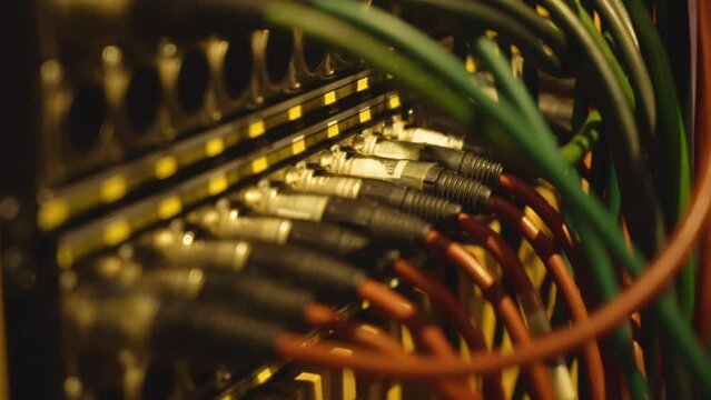 XLR Patchbay in a Big Recording Studio