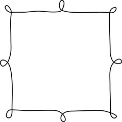 Obraz premium Hand drawn square frames