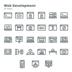 Web development icons