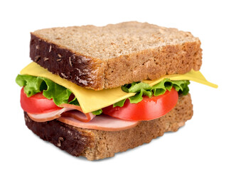 Turkey fresh tasty sandwich. Healthy Eating concept